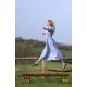 Aloha Wanderwell Dress Ocean Stripe with White Honeycomb Hand Smocking Aloha Wanderwell Dress Ocean Stripe with White Honeycomb Hand Smocking